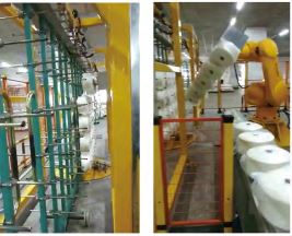 Automatic yarn replacement for manipulator