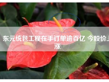 東元統(tǒng)包工程在手訂單逾百億 今股價(jià)上漲