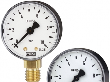 111.10, 111.12波登管壓力表，銅合金材質(zhì)