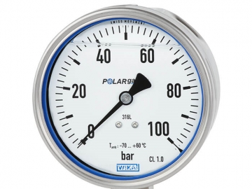 PG23LT波登管壓力表，不銹鋼材質(zhì)