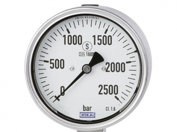 PG23HP-S波登管壓力表，不銹鋼材質(zhì)