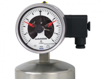 632.51+8xx帶電接點開關的膜盒式壓力表