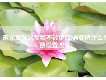 東元變頻器參數(shù)不能更改!需要把什么參數(shù)設置改變?