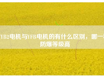YB2電機(jī)與YFB電機(jī)的有什么區(qū)別，哪一種防爆等級(jí)高