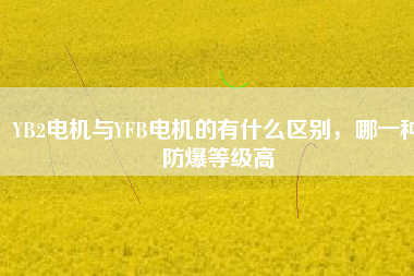 YB2電機與YFB電機的有什么區(qū)別，哪一種防爆等級高